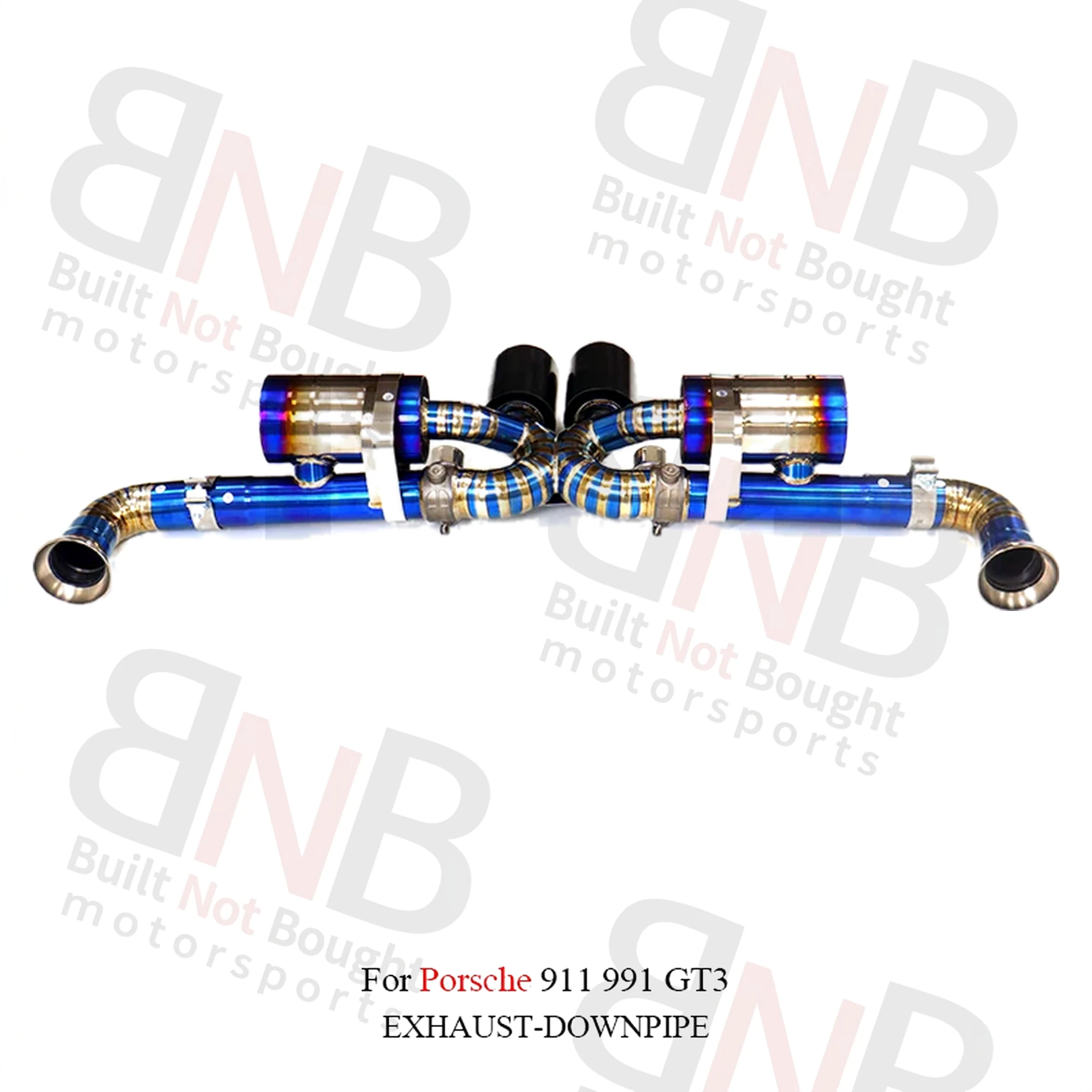 BNB Titanium Catback Exhaust Porsche 911 991 GT3 RS 2017+ Golden