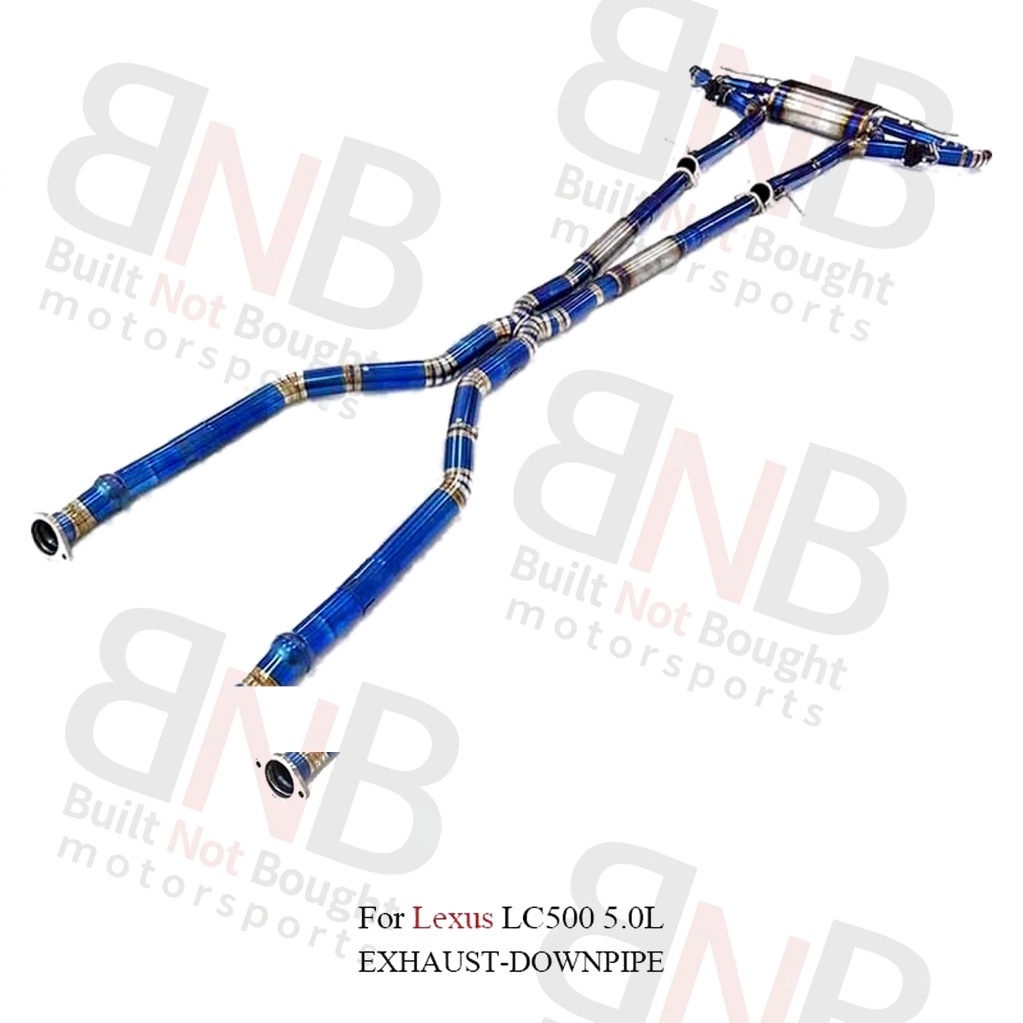 BNB Titaniumz Titanium Exhaust Valve Catback for Lexus LC500 5.0L Blue