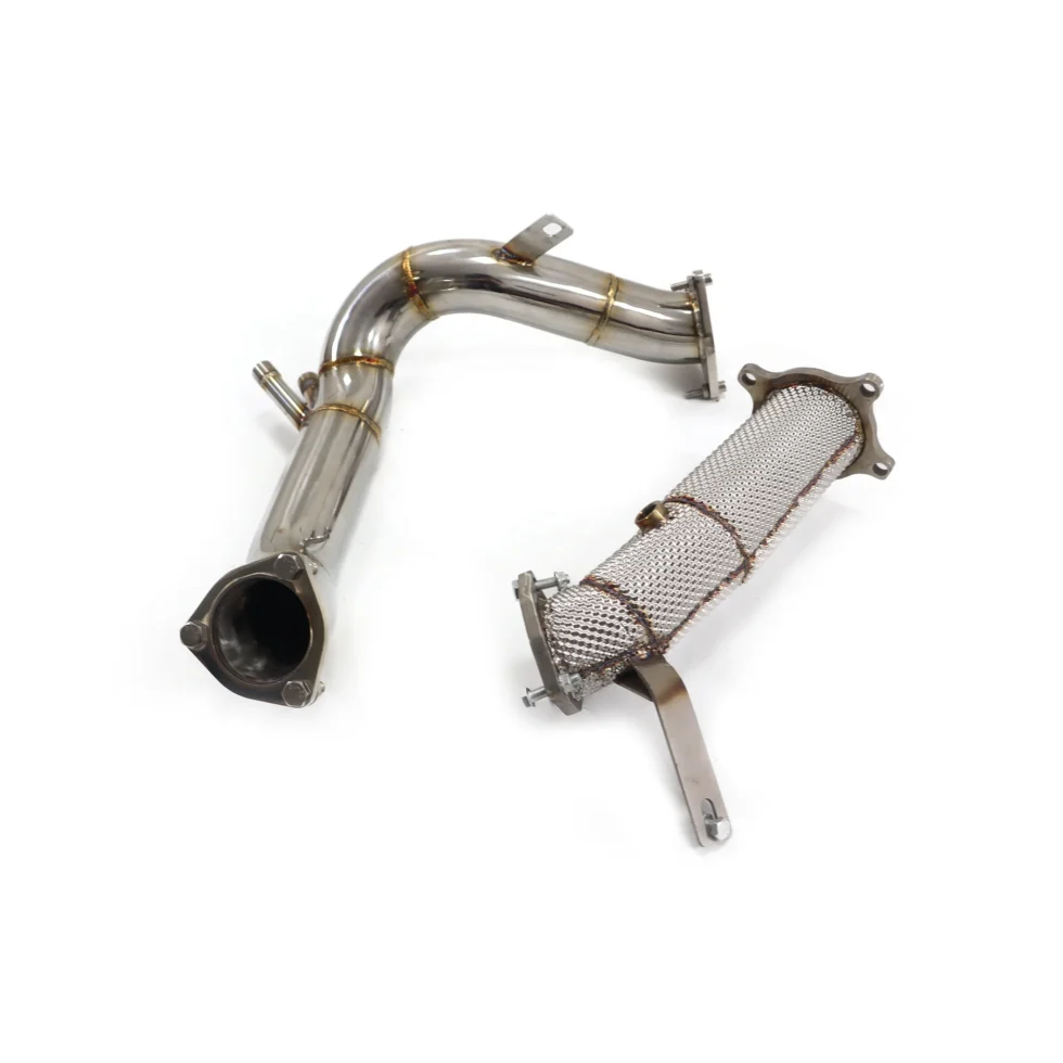BNB Titaniumz Valved Downpipe for Porsche Macan 95B 2.0T Silver