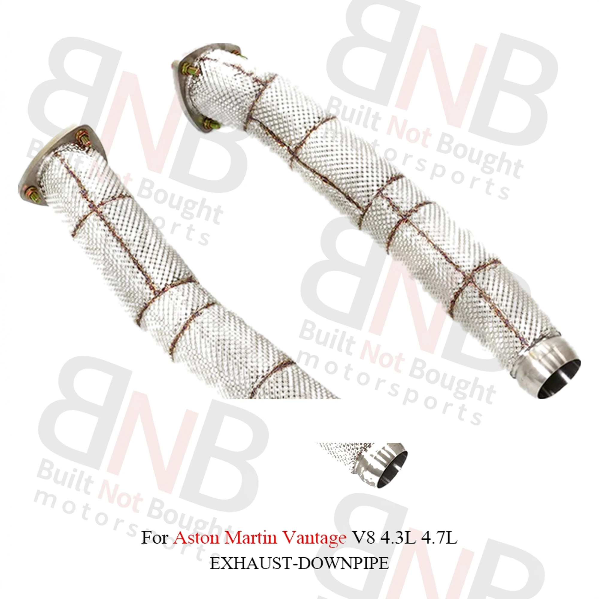 BNB Stainless Steel Exhaust Front Tube for Aston Martin Vantage V8 4.3L 4.7L