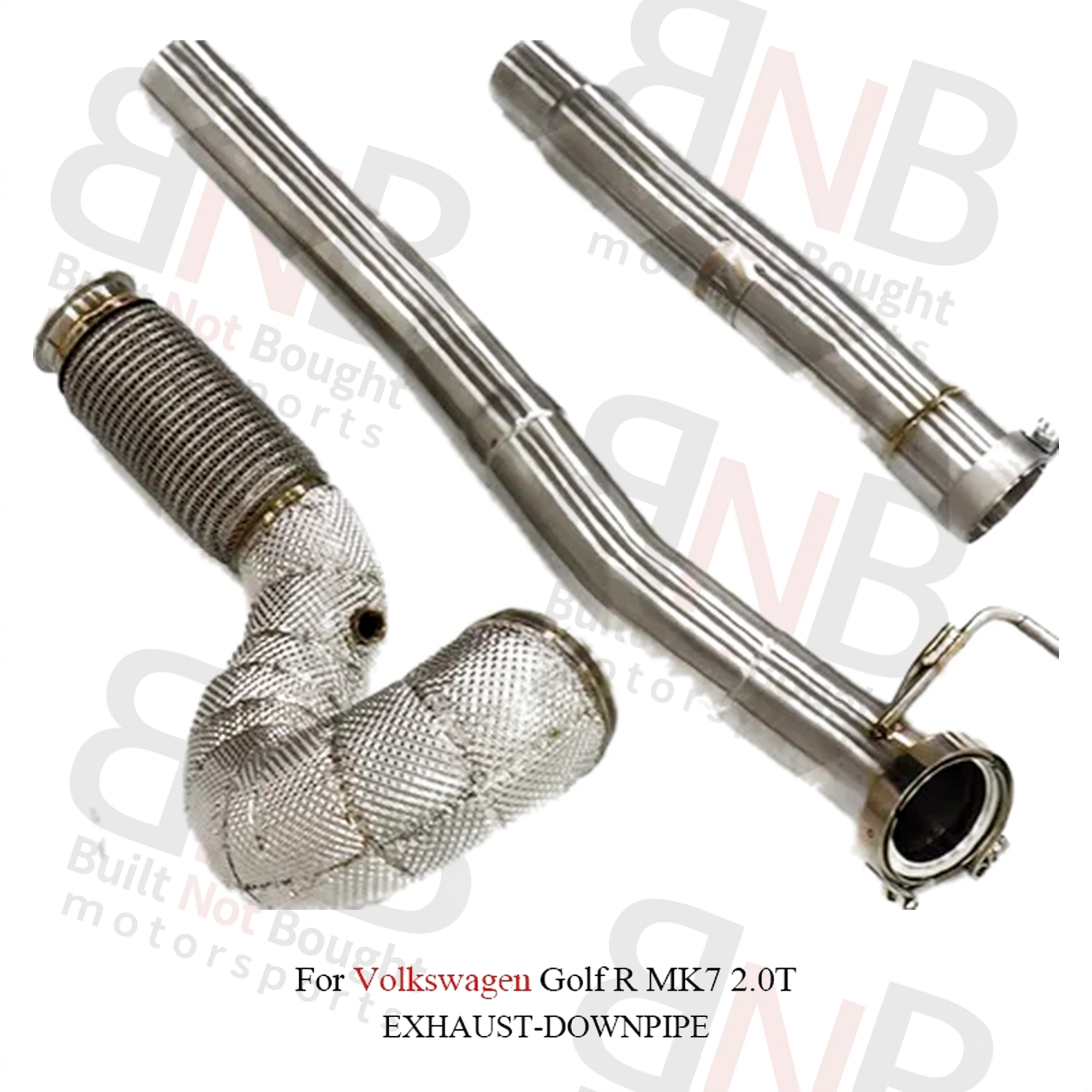 BNB Titaniumz High Flow Stainless Steel Exhaust Downpipe for VW Golf R MK7