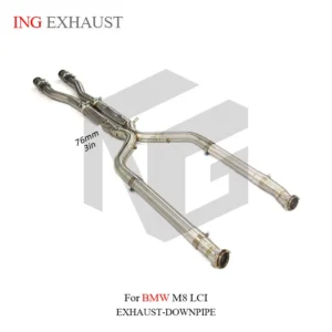 BNB Titaniumz M8 High Quality Exhaust Stainless Steel Exhaust System Mid Pipe for BMW M8 LCI Accessory Auto Performance Parts