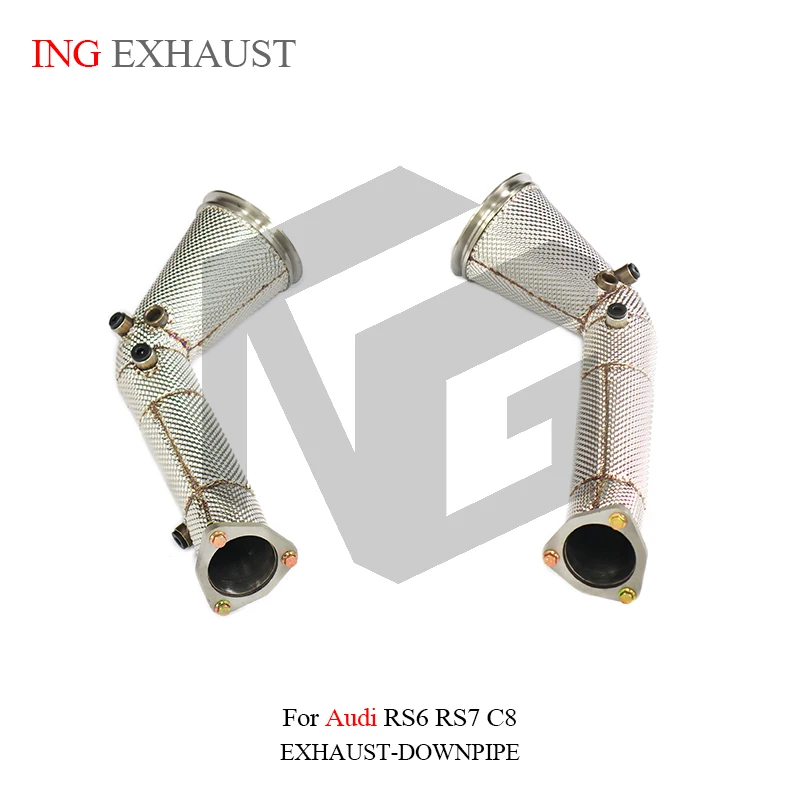 BNB Titaniumz Stainless Steel Exhaust Downpipe for Audi RS6 RS7 C8