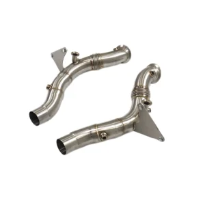 BNB Titaniumz Stainless Steel Exhaust Downpipe Ferrari F8 Silvery 120x60x50mm