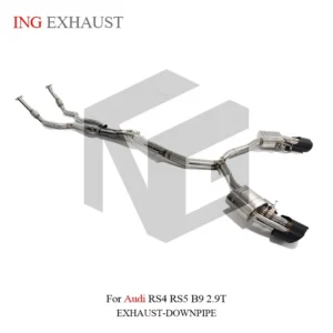 BNB Titaniumz Valvetronic Catback Exhaust System Stainless Steel for Audi RS4 RS5