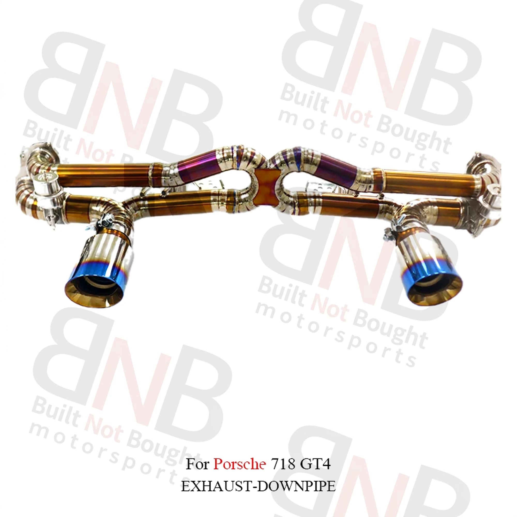 BNB Titaniumz Valvetronic Catback Exhaust for Porsche 718 GT4