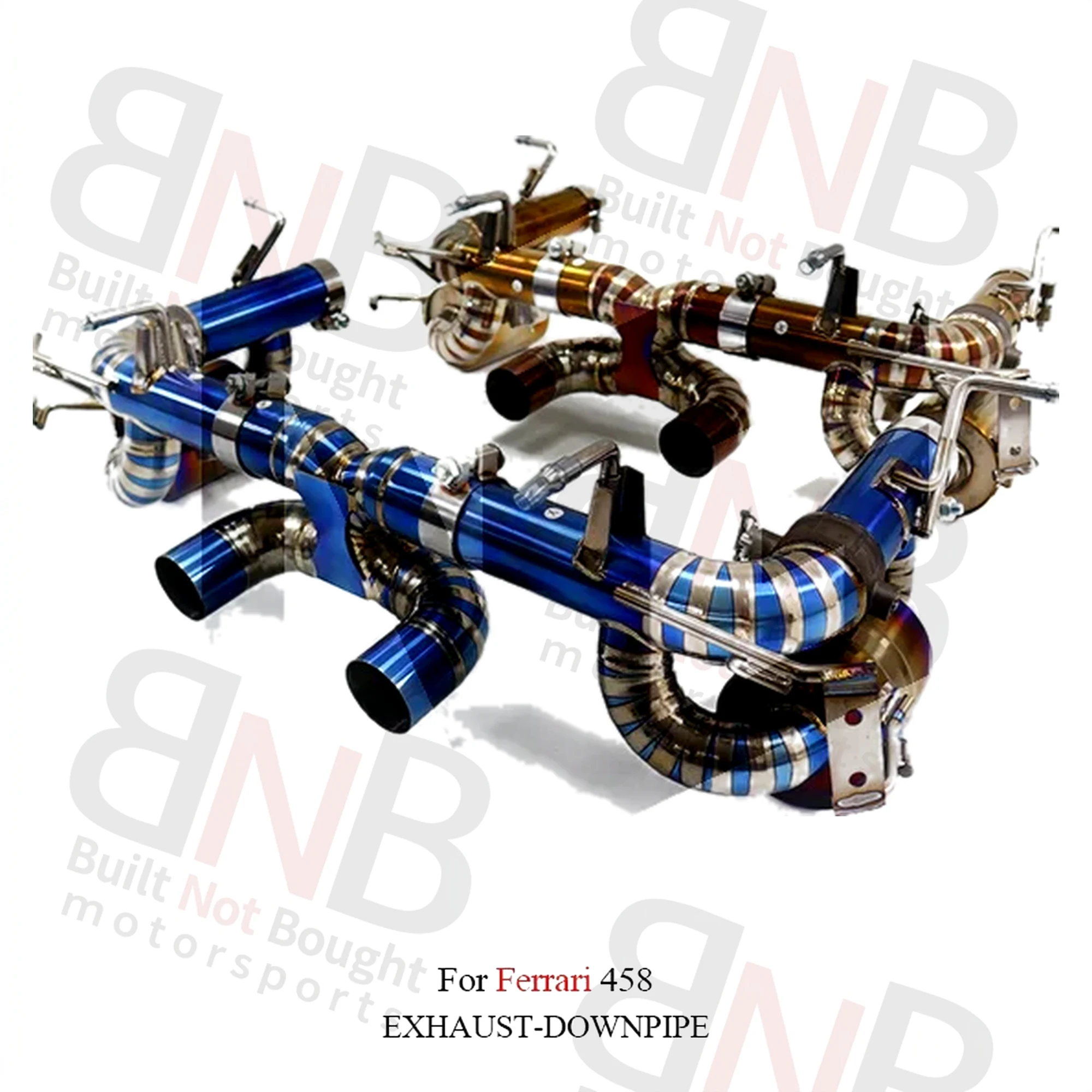 BNB Titaniumz Catback Exhaust Pipe for Ferrari 458 Muffler with Valve