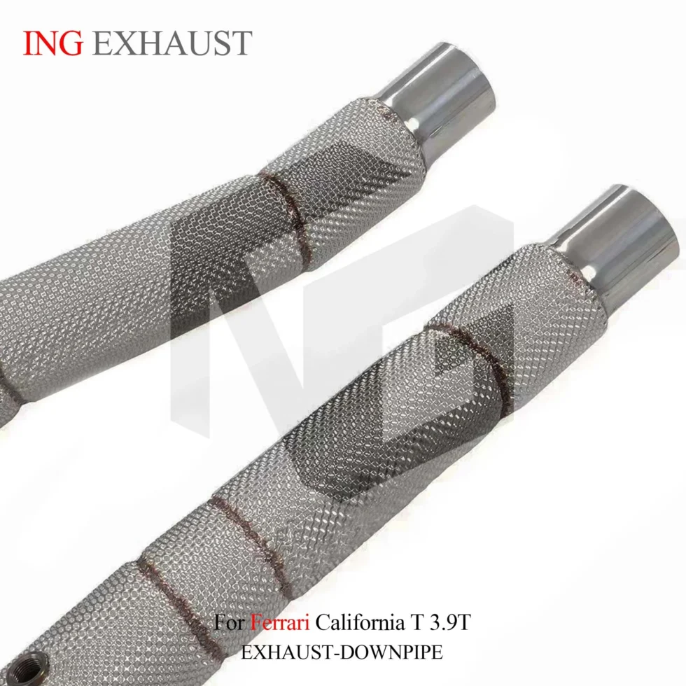 BNB Titaniumz Stainless Steel High-Flow Downpipe with Heat Shield for Ferrari California T 3.9T Direct Bolt-On Tuning Parts Wholesale