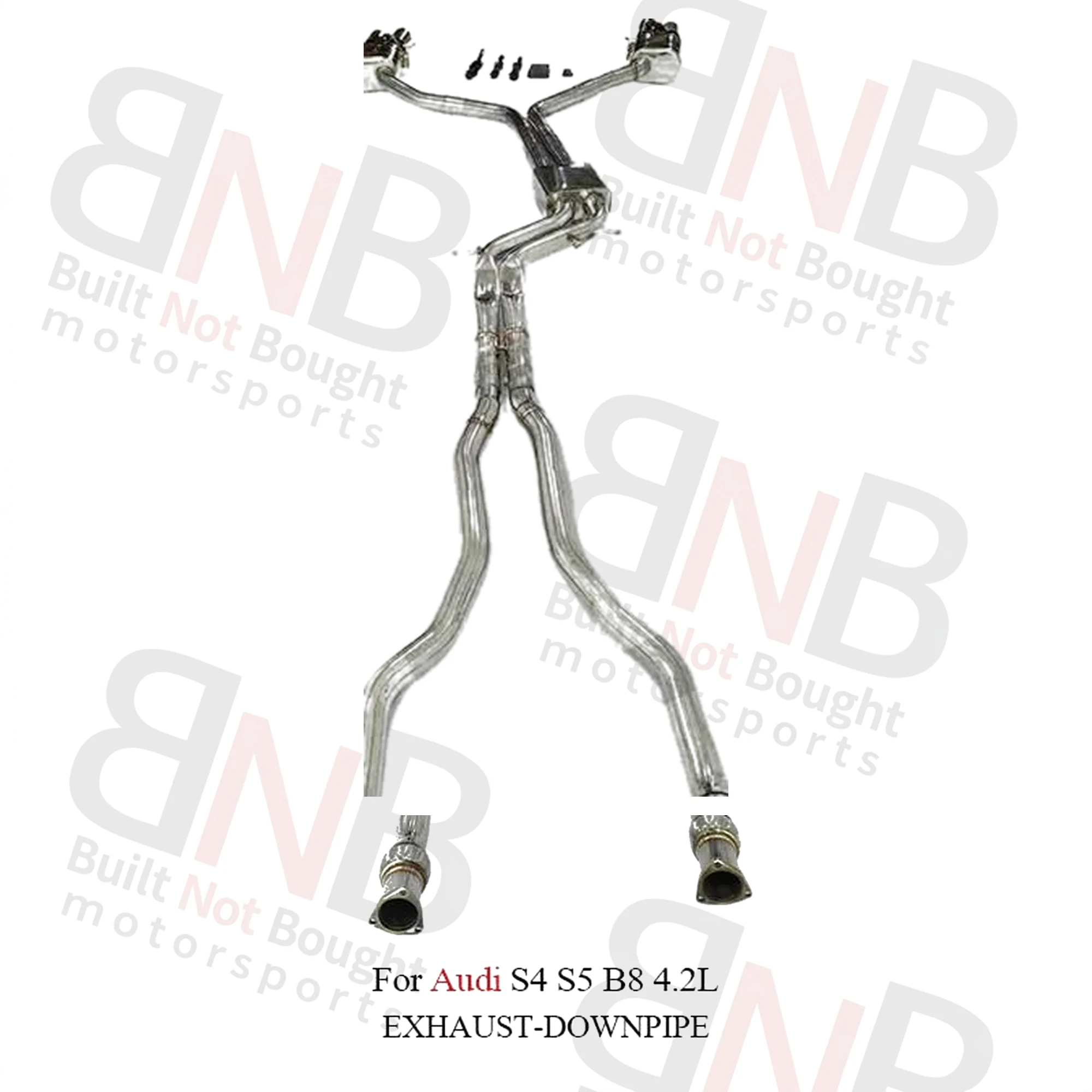 BNB Titaniumz Customized Stainless Steel Exhaust Catback for Audi S4 S5 B8