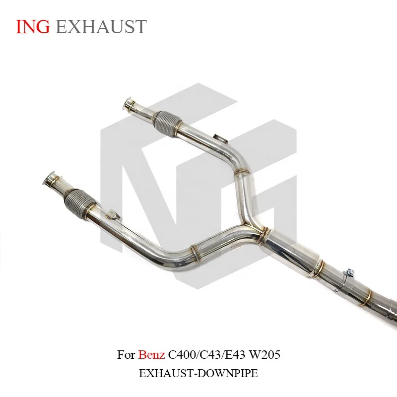 ING for 2017+ Benz AMG C43 E43 E400 3.0T Stainless Steel 304 Catback Exhaust Valve Valve Exhaust with Remote Control