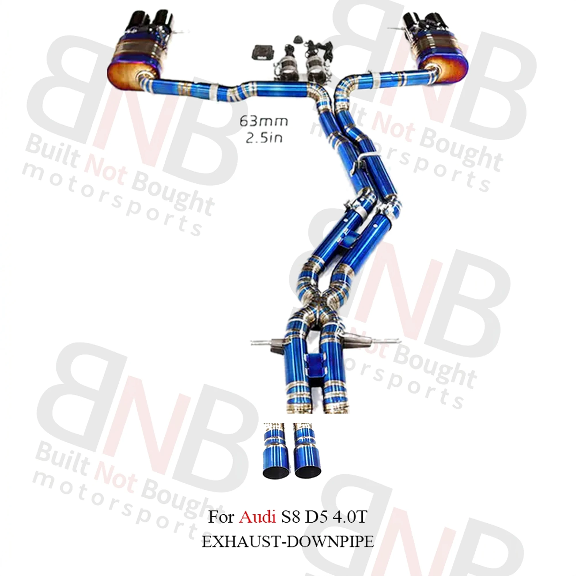 BNB Titaniumz Valvetronic Exhaust for Audi S8 D5 4.0T