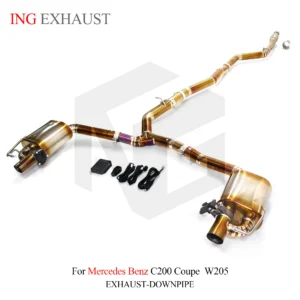 BNB Titaniumz Valvetronic Exhaust Titanium Catback for Mercedes C200 W205