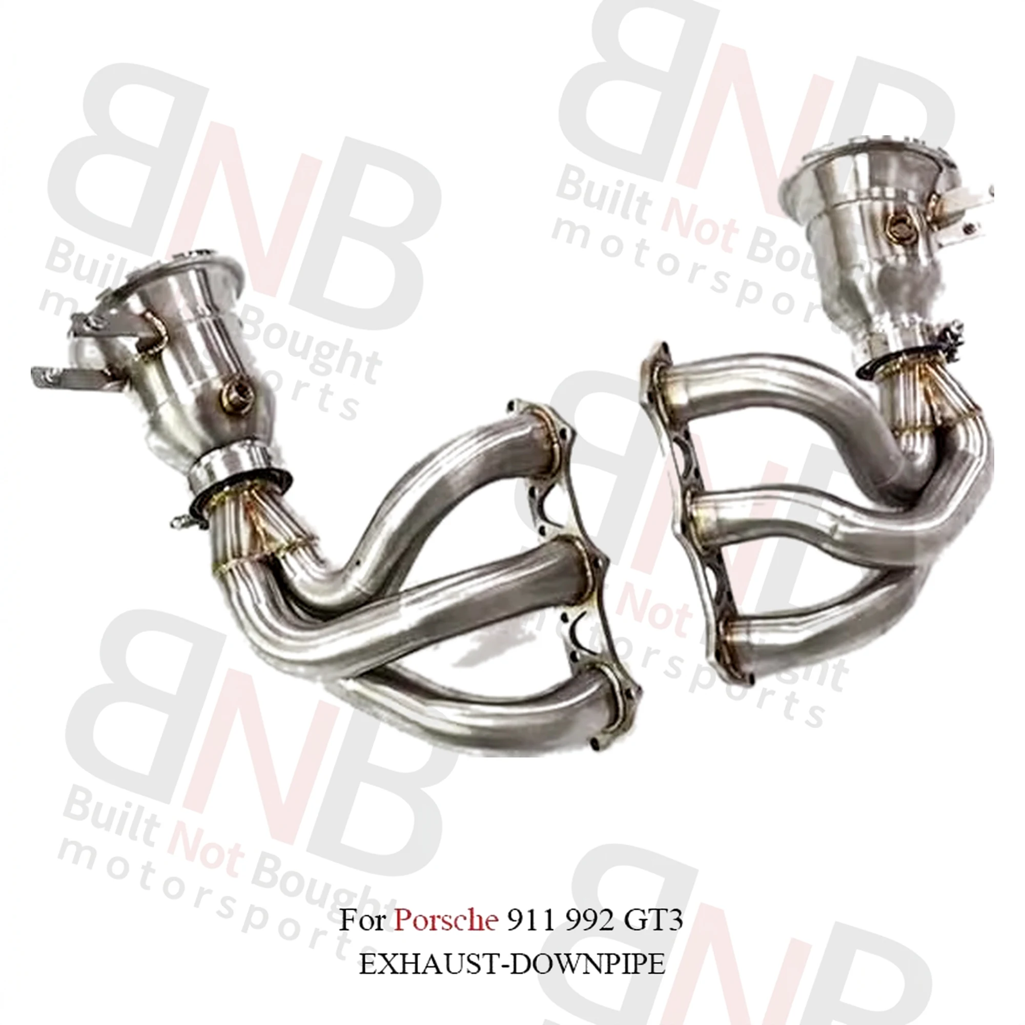 BNB Titaniumz High-Flow Header Downpipe Exhaust for Porsche 911 992 GT3 Direct Bolt-On