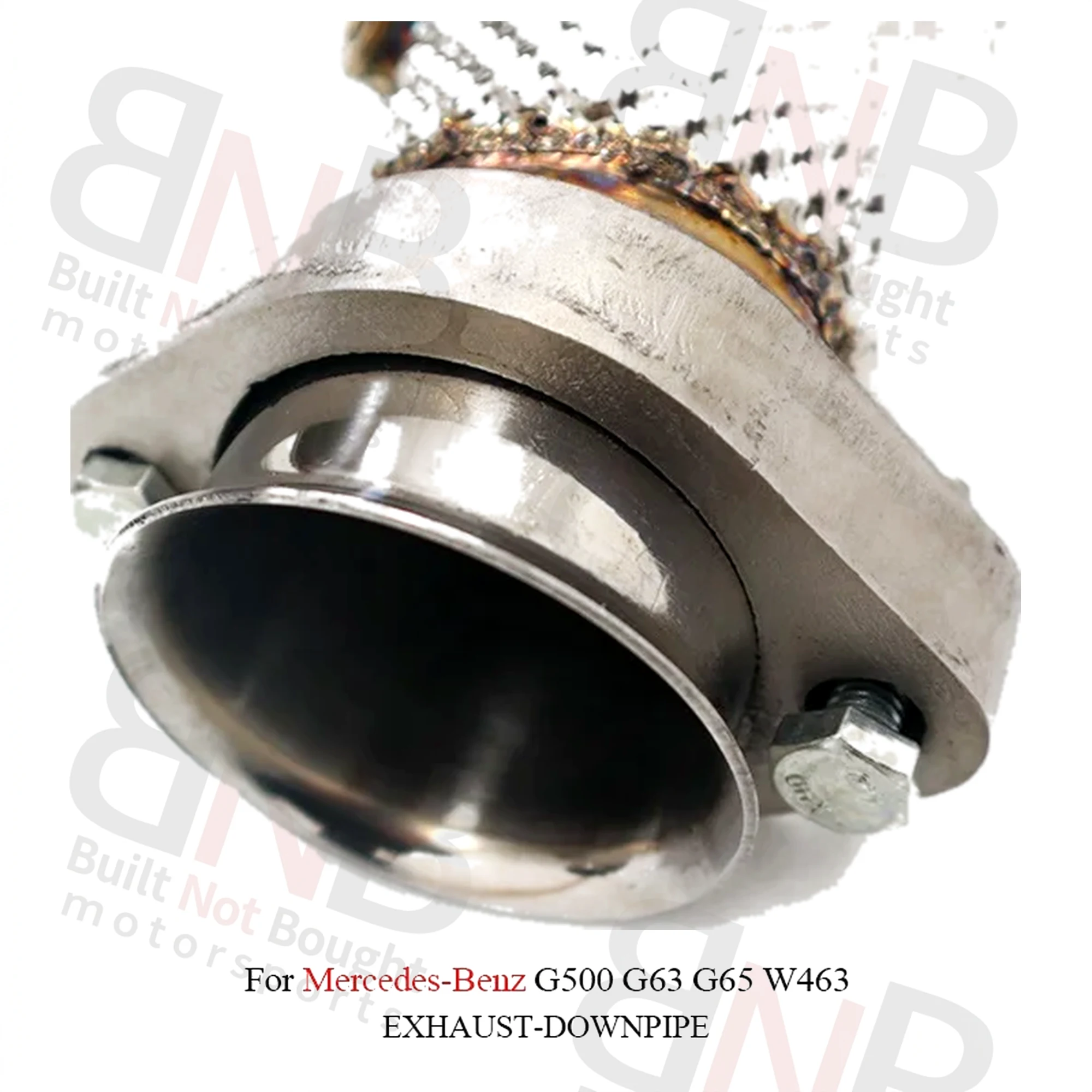 BNB Stainless Steel Heat Shield Exhaust Downpipe for Mercedes-Benz G500 G63 G65 W463