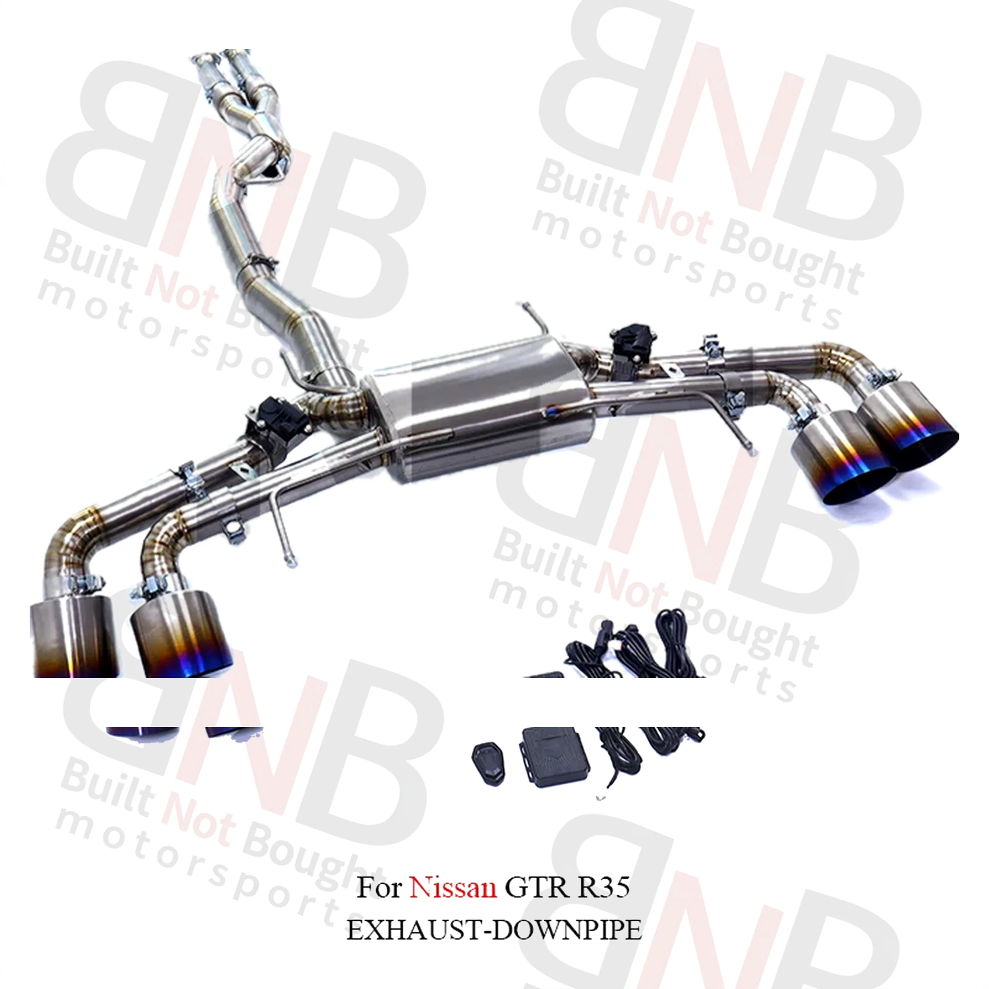 BNB Titaniumz Nissan GTR R35 Titanium Exhaust Catback System Valvetronic
