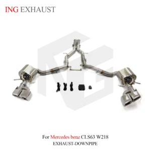 BNB Titaniumz Catback Exhaust for Mercedes CLS63 W218 120x50x40 Silvery