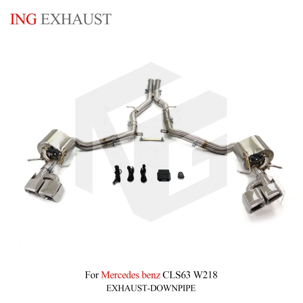 BNB Titaniumz Catback Exhaust for Mercedes CLS63 W218 120x50x40 Silvery