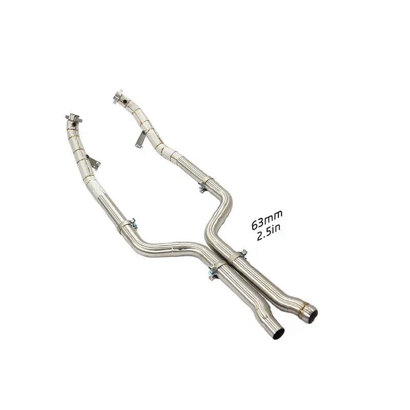BNB Titaniumz Stainless Steel Exhaust Downpipe for Mercedes E350 W212 C207 3.5L