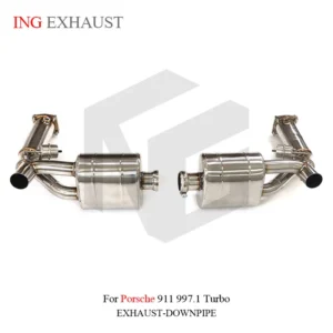 BNB Stainless Steel Valvetronic Exhaust Muffler Catback for Porsche 911 997.1 Turbo