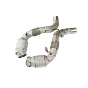 BNB Titaniumz Stainless Downpipe with Heat Shield for BMW X7 M50i 4.4T