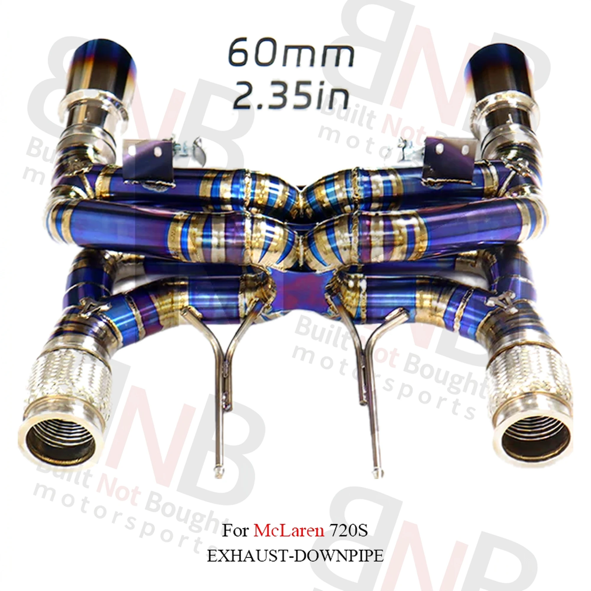 BNB Titaniumz Catback Exhaust for McLaren 720S 120x50x40 Slivery