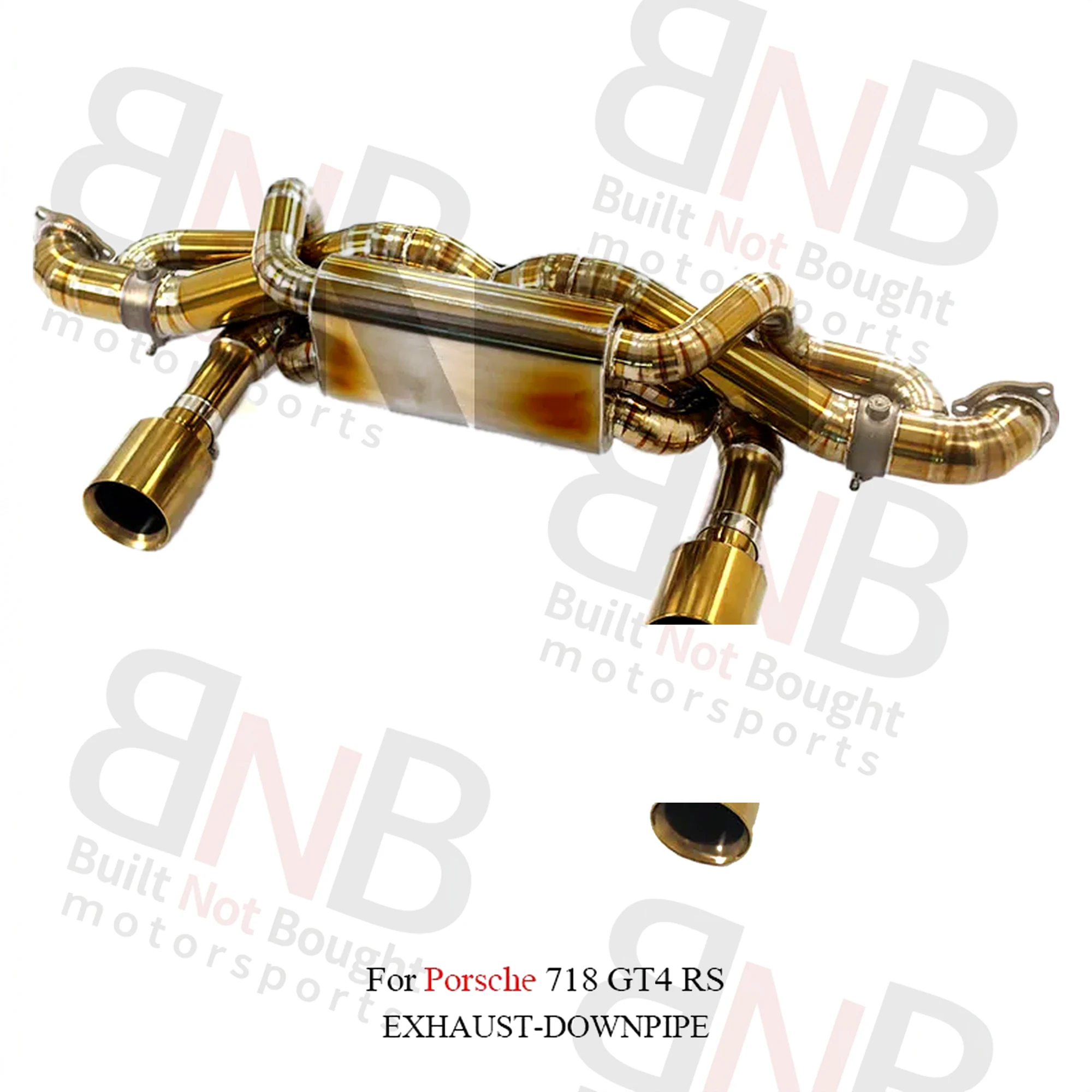 BNB Titaniumz Titanium Catback Exhaust for Porsche 718 GT4 RS