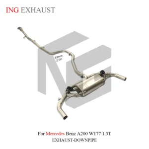 BNB Valvetronic Muffler for Mercedes Benz AMG A200 W177 1.3T Silvery