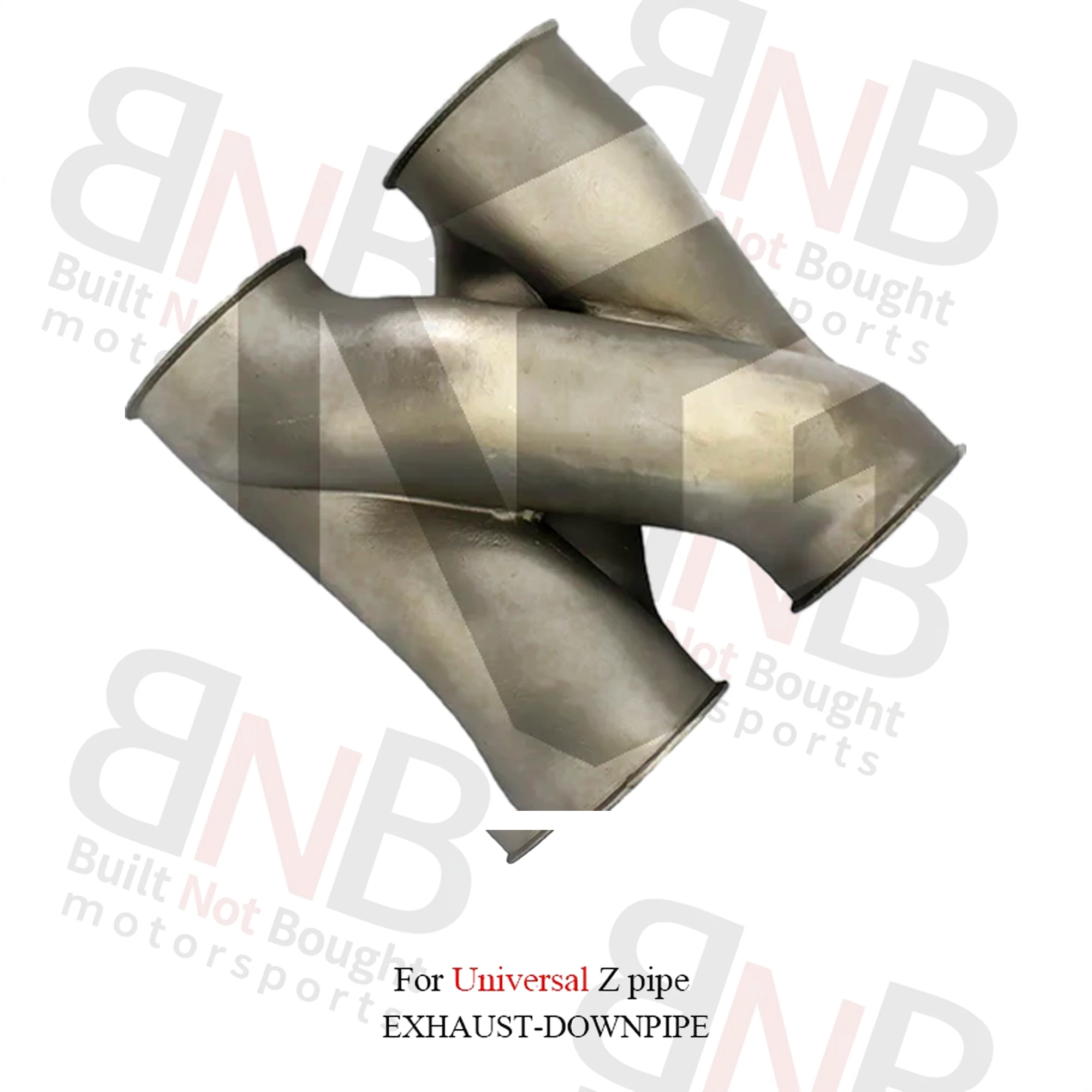 BNB Titaniumz Stainless Steel Universal Z Pipe Silvery 80x40x30