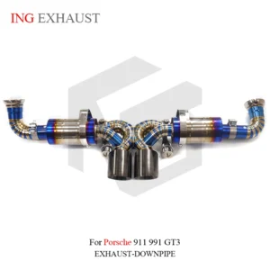 BNB Titaniumz Porsche 911 991.1 GT3 Catback Titanium Exhaust System With Valve