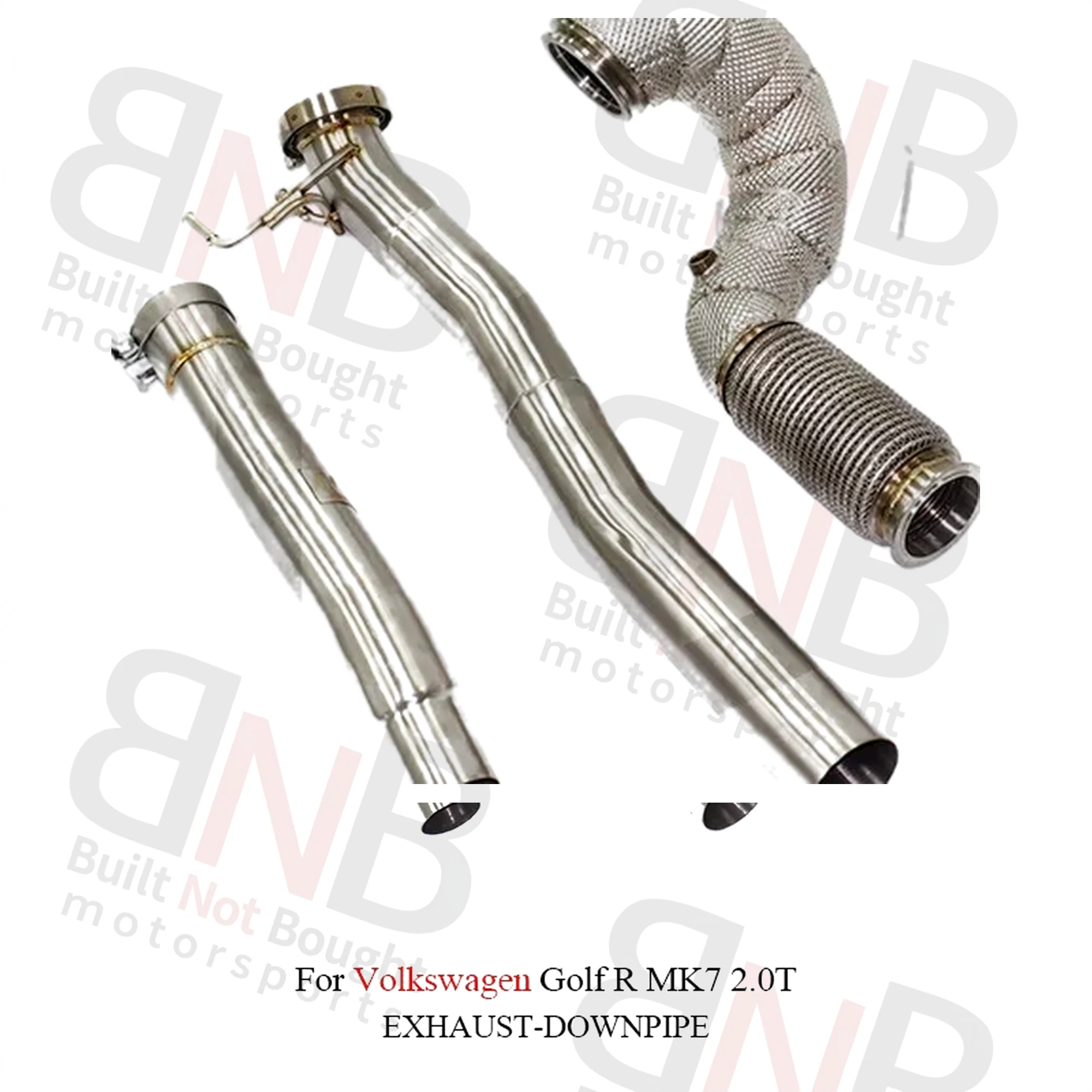 BNB Titaniumz High Flow Stainless Steel Exhaust Downpipe for VW Golf R MK7