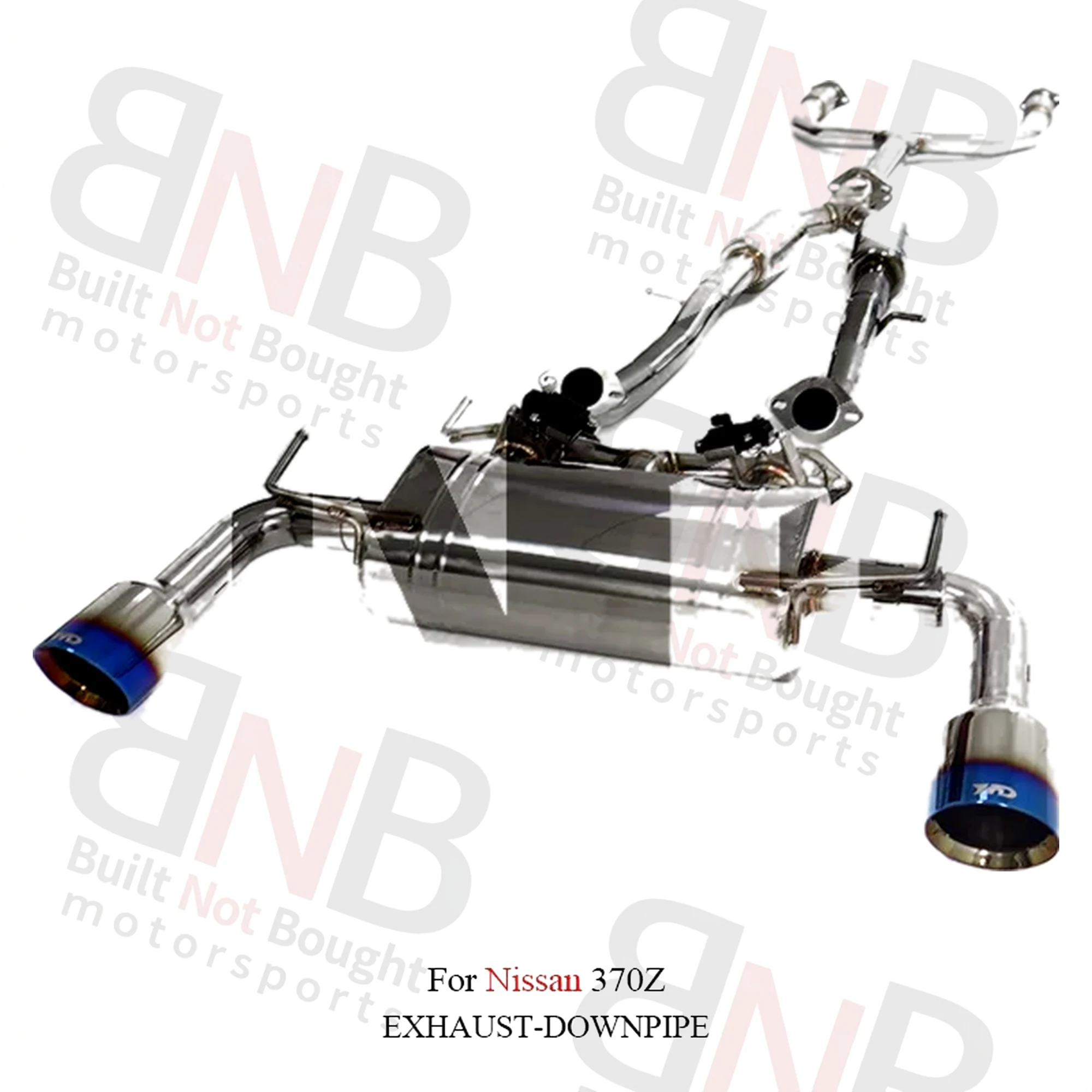 BNB Titaniumz Catback Exhaust Pipe Stainless Steel Muffler Valve for Nissan 370z