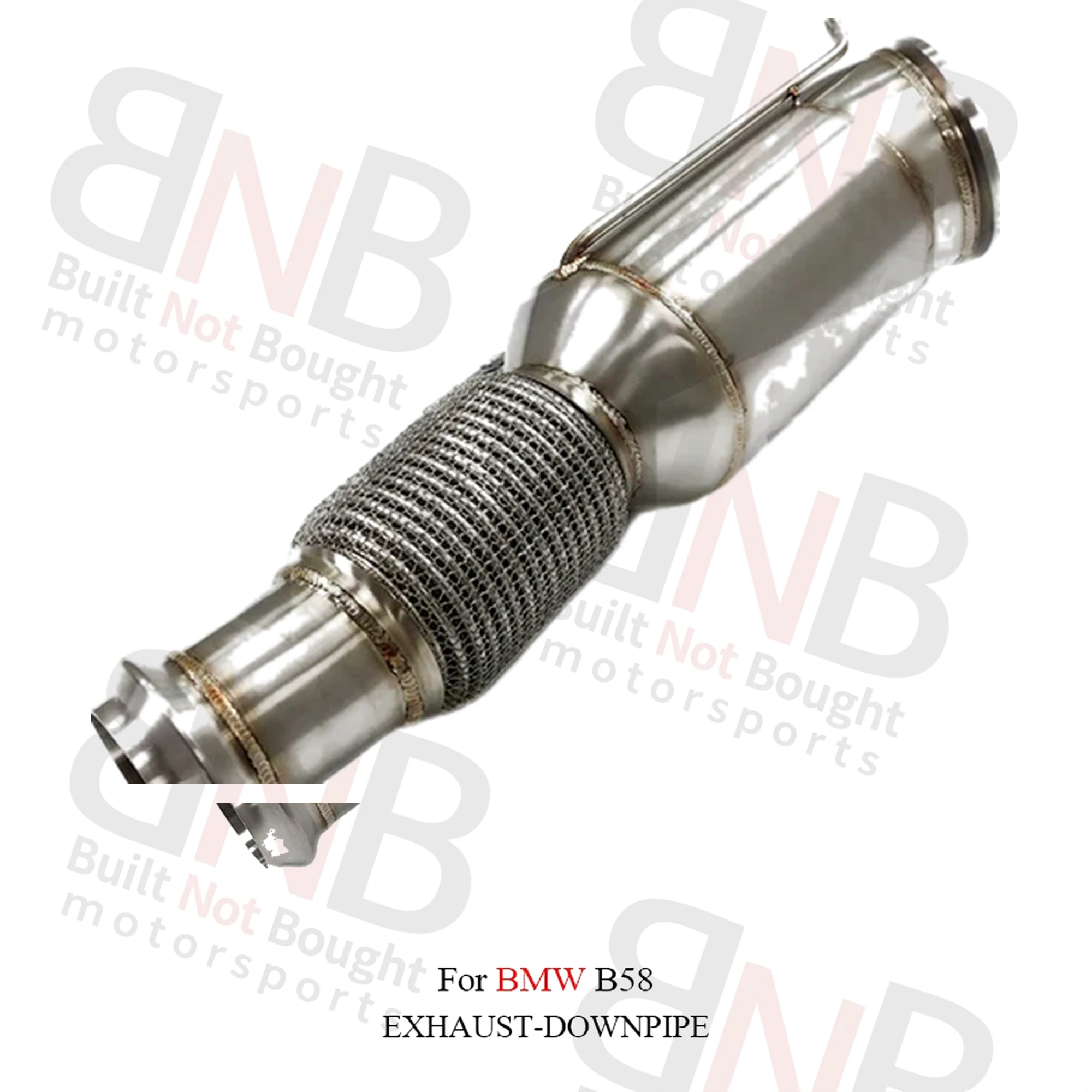BNB Titaniumz Stainless Steel Downpipe for BMW B58 1.5mm Silvery