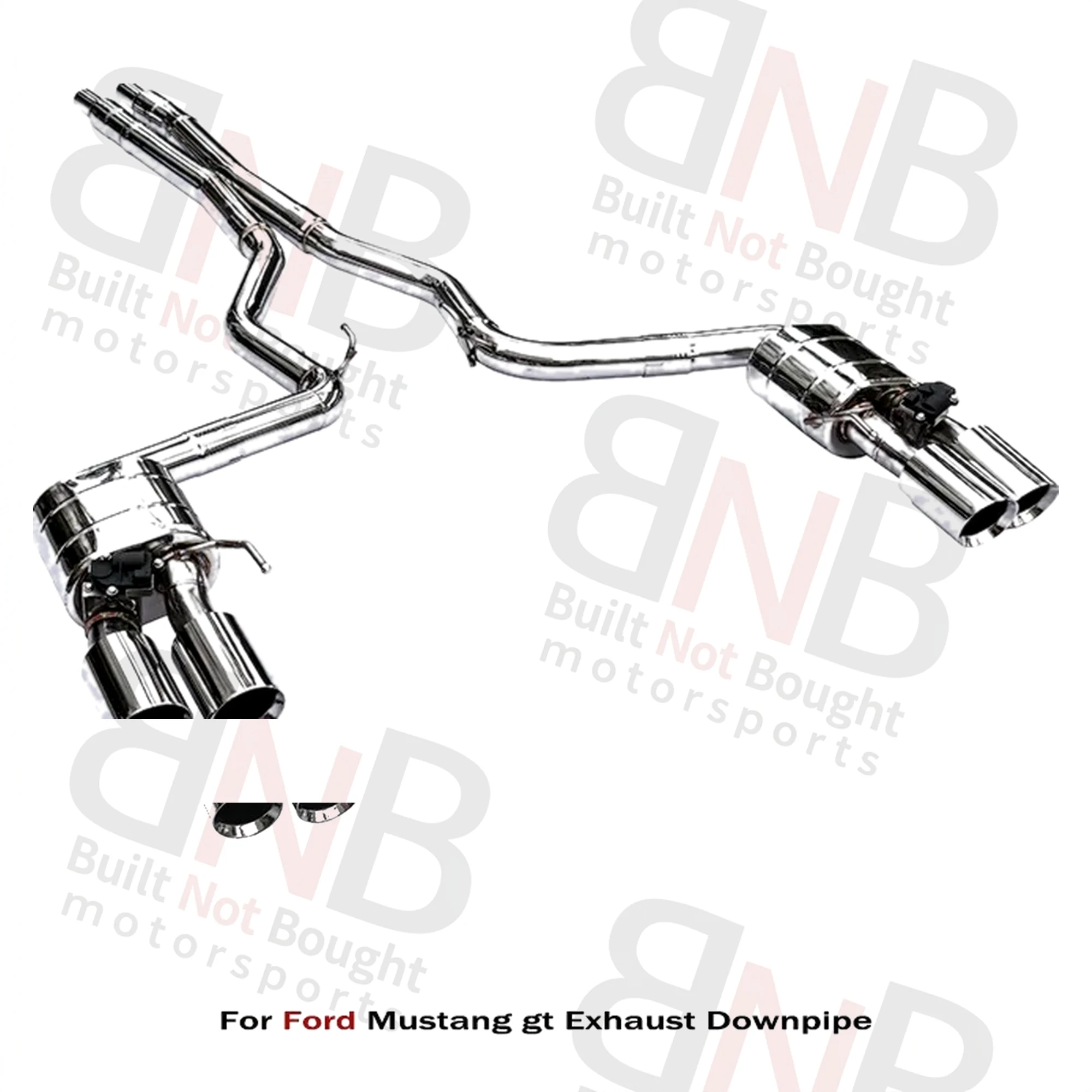 BNB Titaniumz Stainless Steel Catback Exhaust Valve Ford Mustang GT 3.7T 5.0L 2010-2014