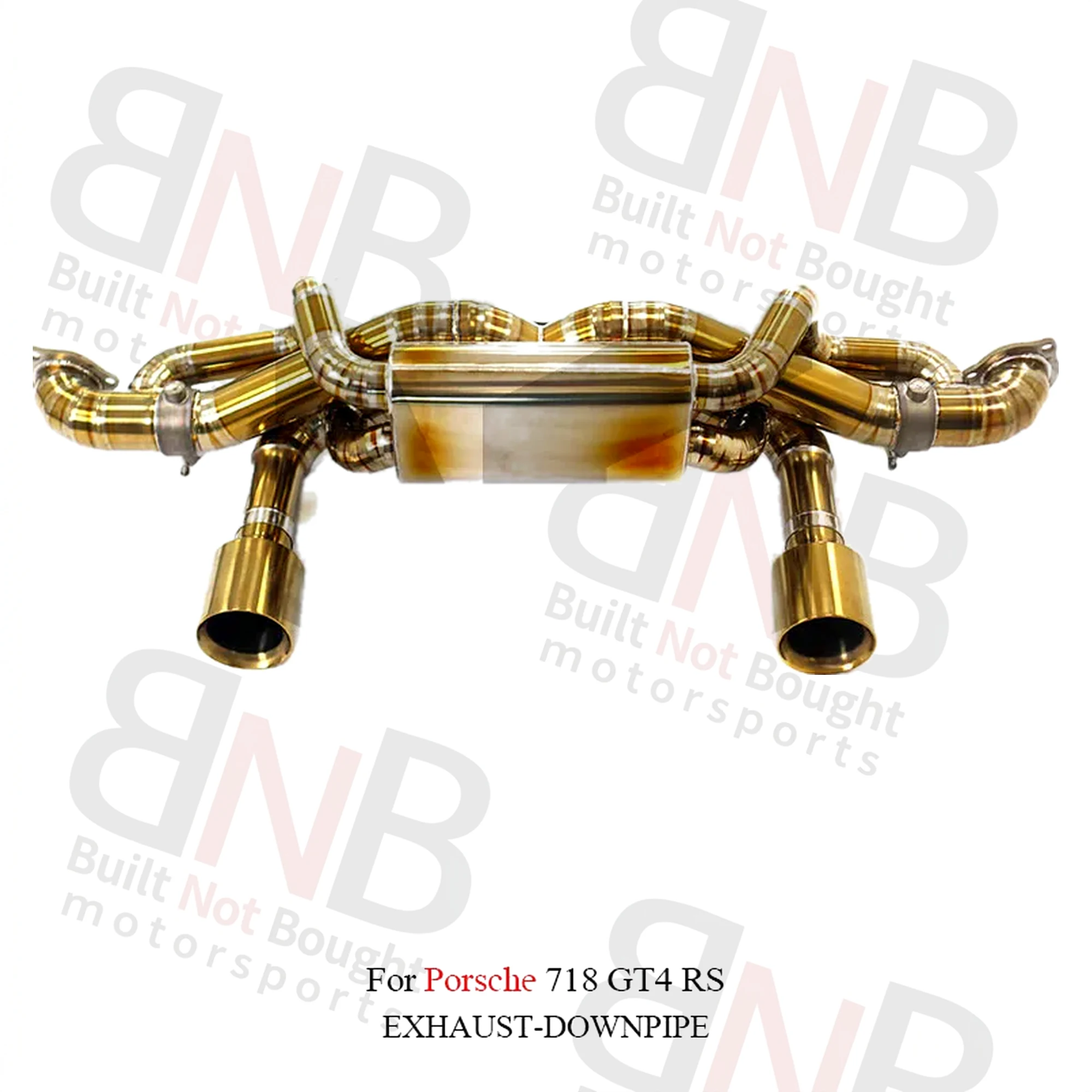 BNB Titaniumz Titanium Catback Exhaust for Porsche 718 GT4 RS