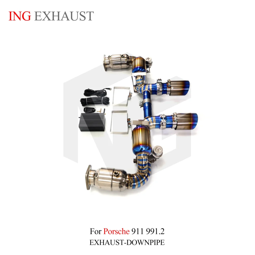 BNB Titaniumz Catback Exhaust Downpipe for Porsche 911 991.2 GT3
