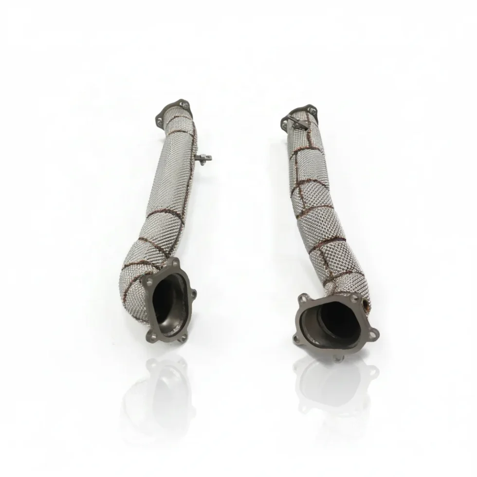BNB Titaniumz Stainless Steel Heat-Shielded Downpipe Audi S6/S7/RS6/RS7 C7