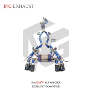 BNB Titaniumz Valvetronic Exhaust Catback BMW M3 M4 G8X Blue