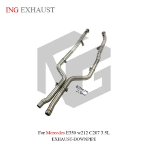 BNB Titaniumz Stainless Steel Exhaust Downpipe for Mercedes E350 W212 C207 3.5L