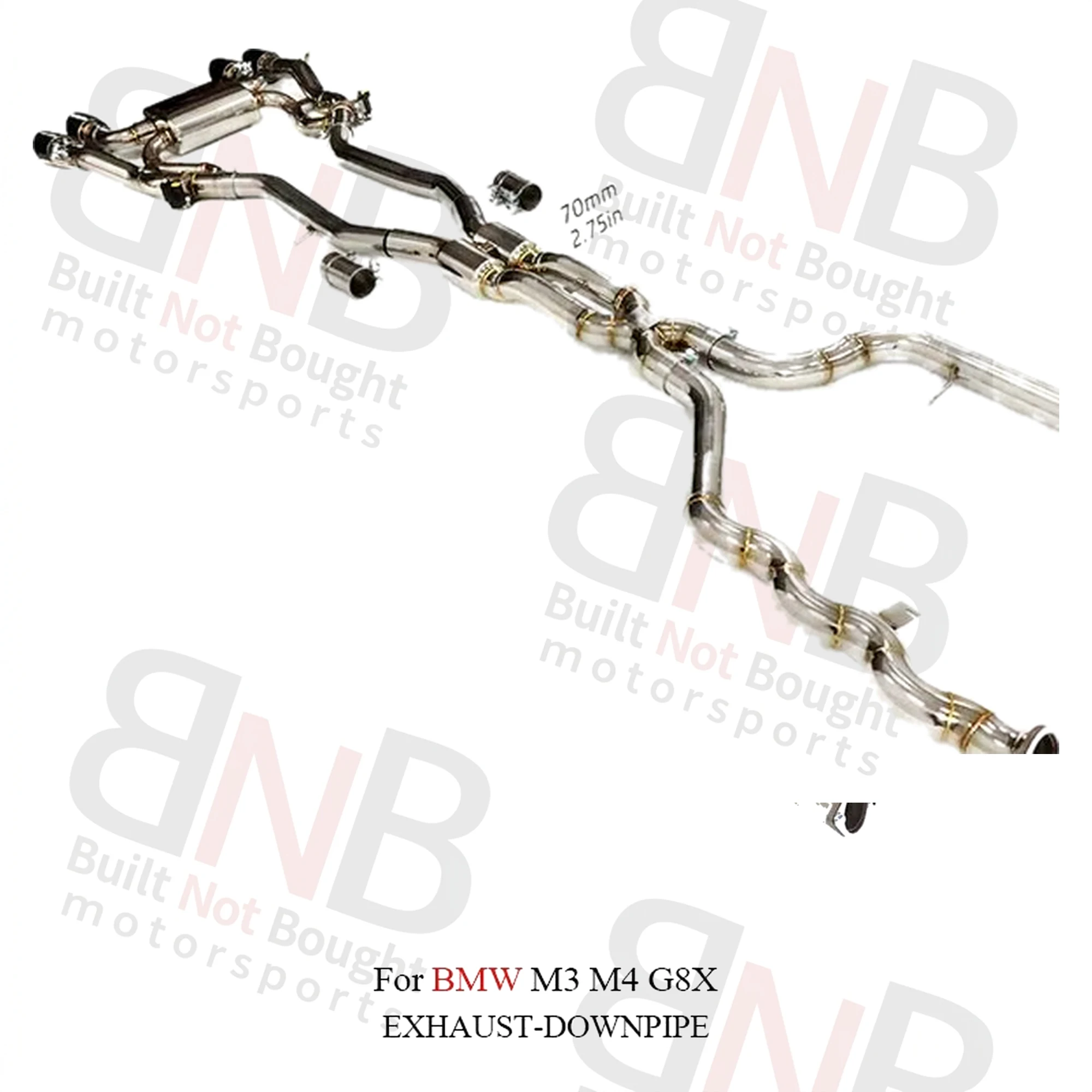 BNB Titaniumz Stainless Steel Valve Catback for BMW M3 M4 G8X