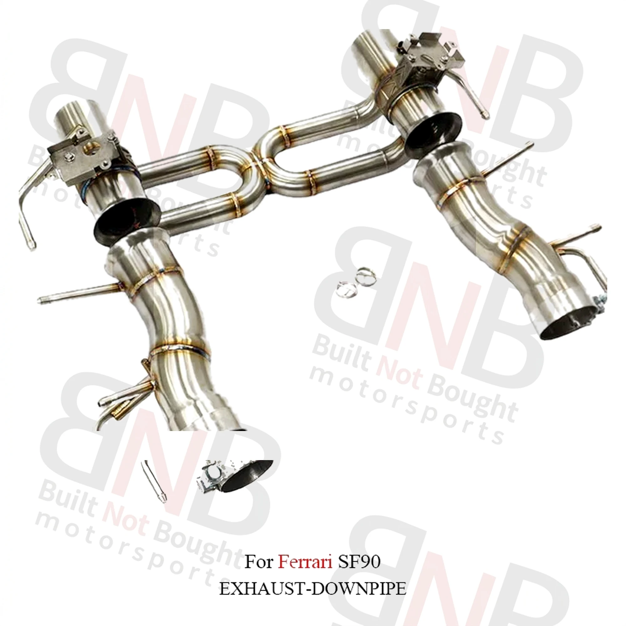BNB SF90 Valvetronic Catback Exhaust Stainless Steel for Ferrari 2019+