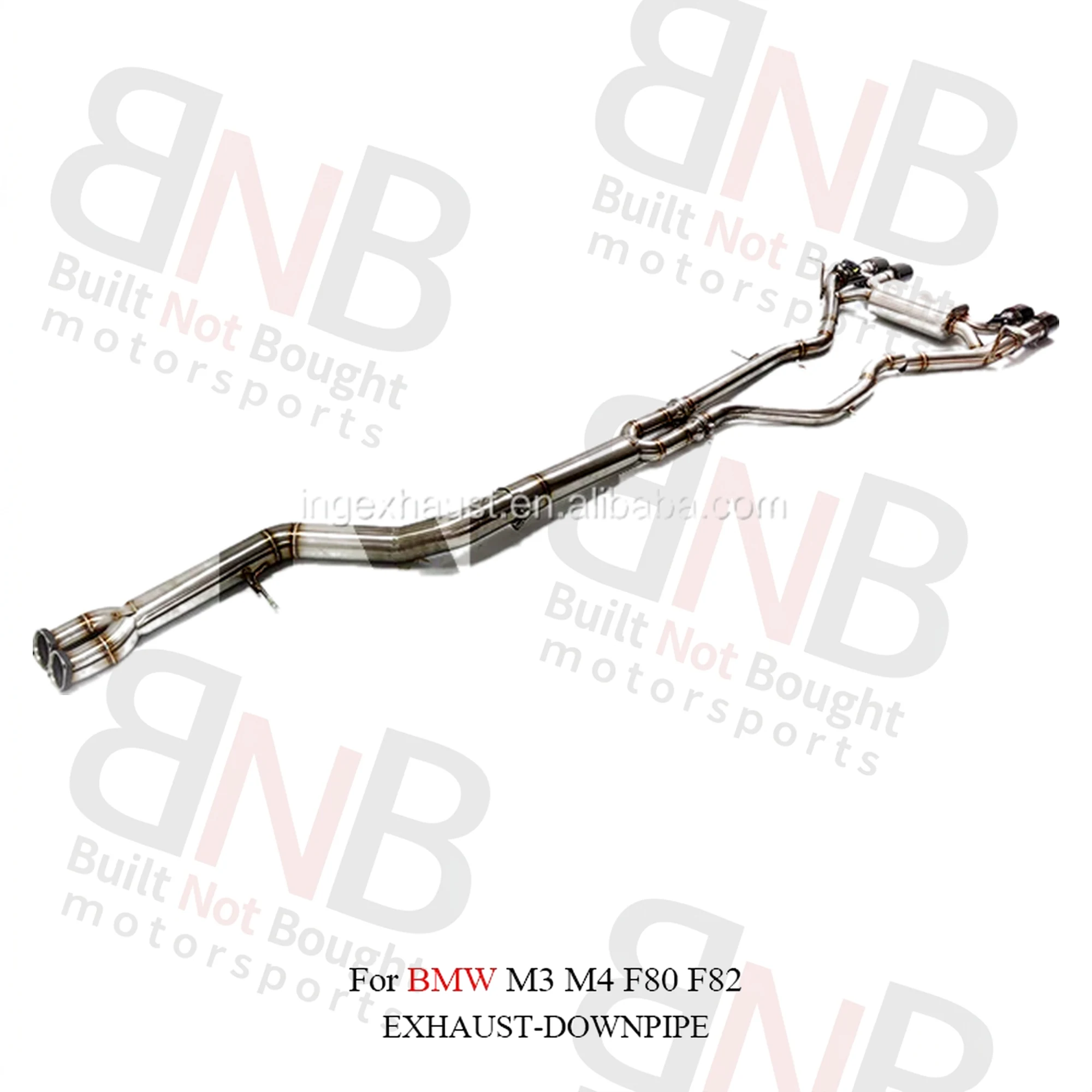 BNB Titaniumz Catback Exhaust for BMW M3 M4 2013-2020 3.0T Silver
