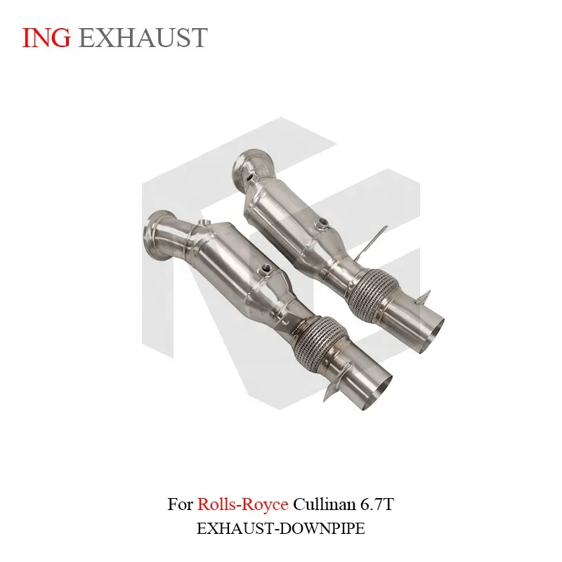 BNB Titaniumz Stainless Steel Downpipe for Rolls-Royce Cullinan 6.7T