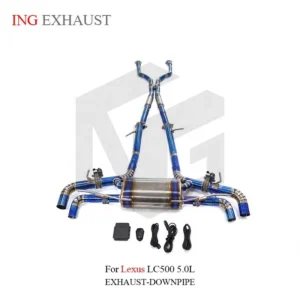 BNB Titaniumz Titanium Exhaust Valve Catback for Lexus LC500 5.0L Blue