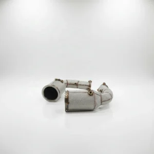 BNB Stainless Steel Exhaust Straight Downpipe 80x40x30 Silvery