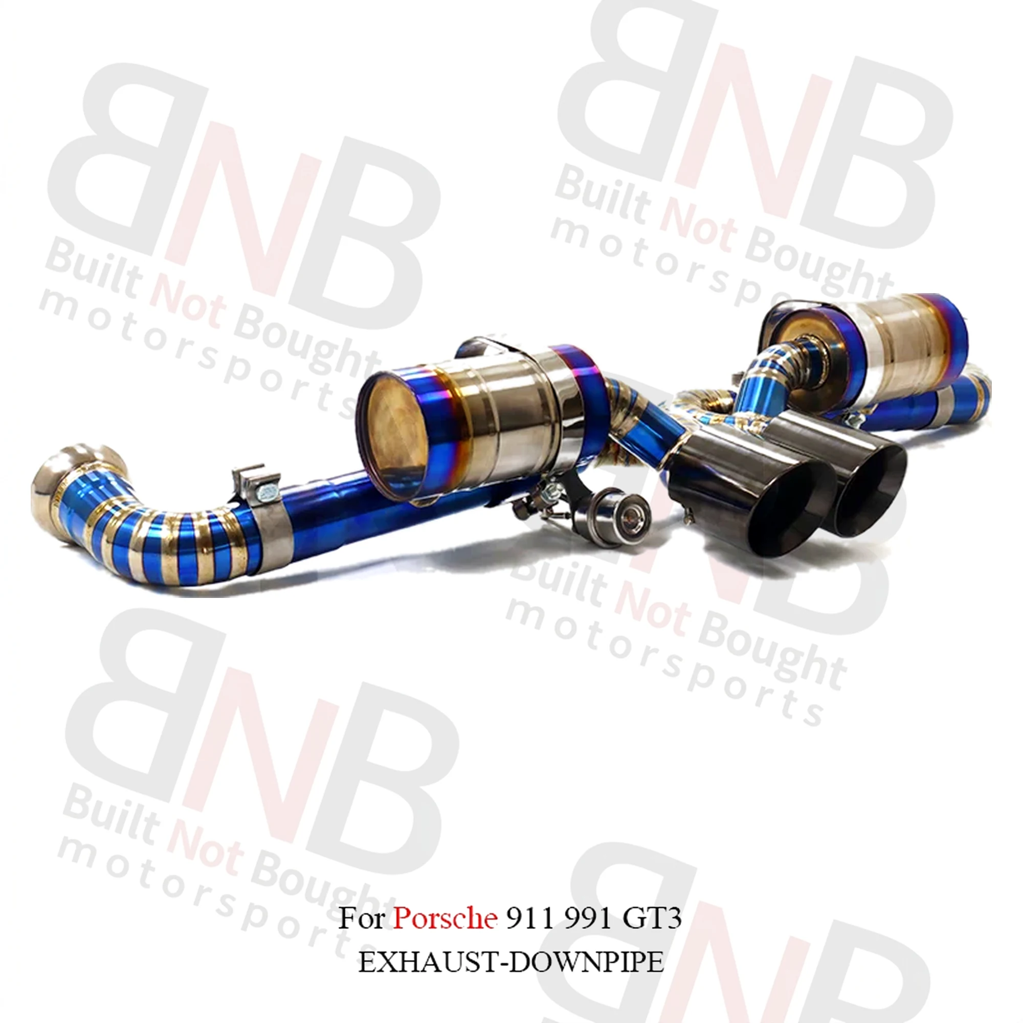 BNB Titanium Catback Exhaust Porsche 911 991 GT3 RS 2017+ Golden