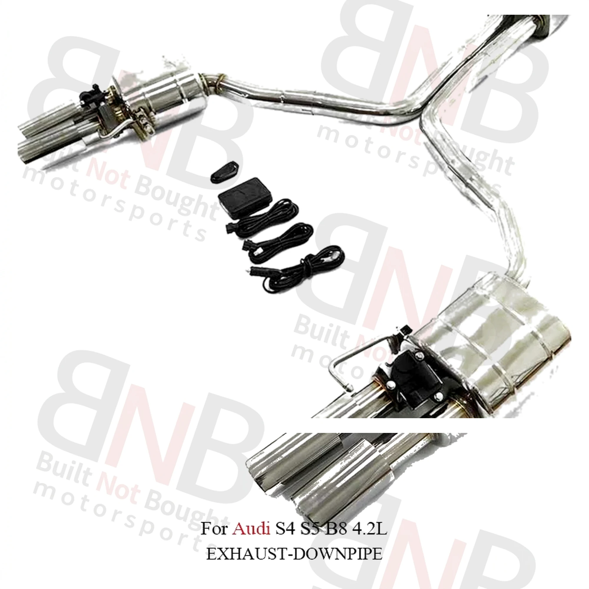 BNB Titaniumz Customized Stainless Steel Exhaust Catback for Audi S4 S5 B8