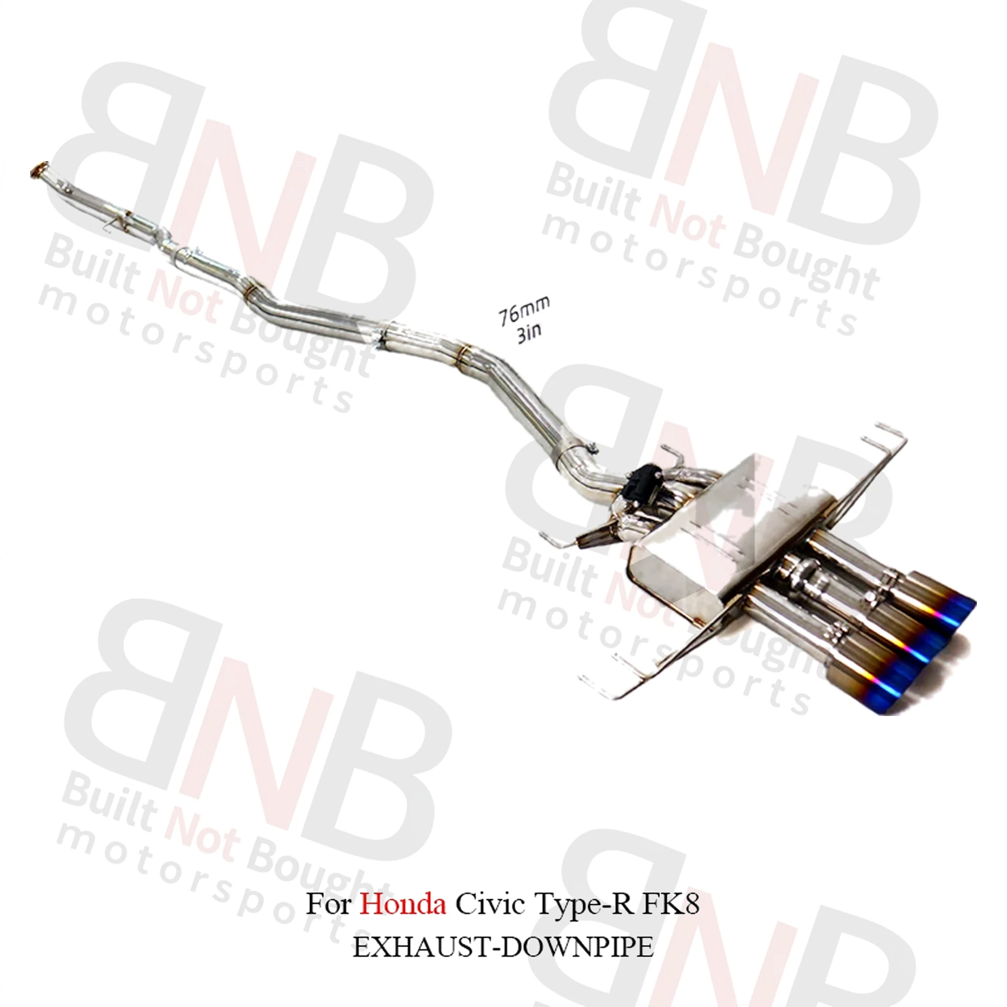 BNB Valvetronic Exhaust Catback System for Honda Civic Type-R FK8