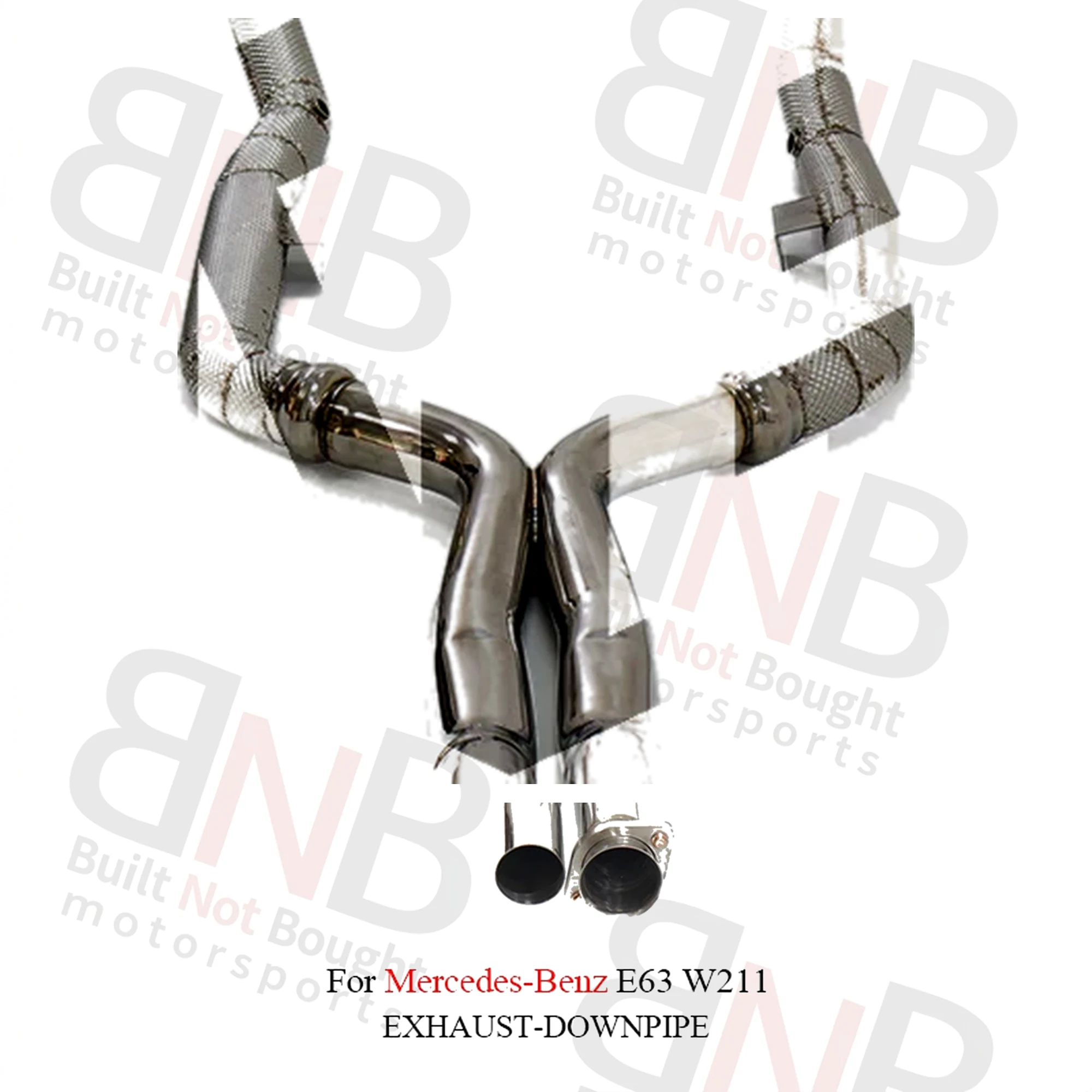 BNB Mercedes Benz E63 W211 Stainless Steel Exhaust Downpipe Straight Pipe