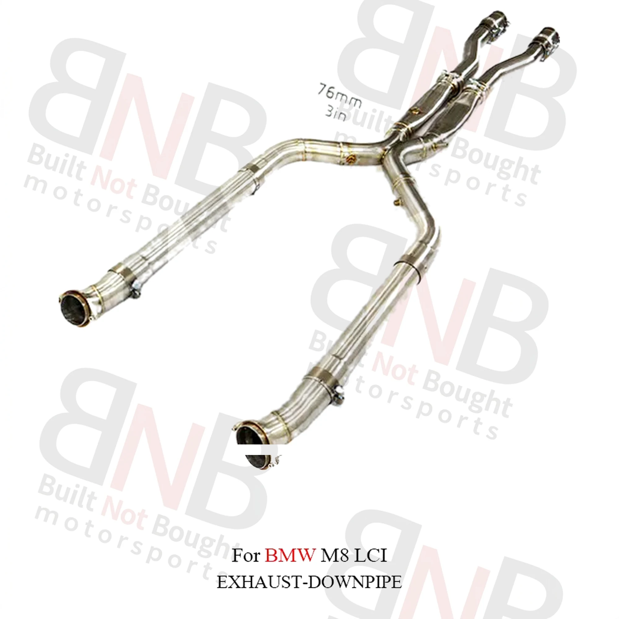 BNB Titaniumz M8 High Quality Exhaust Stainless Steel Exhaust System Mid Pipe for BMW M8 LCI Accessory Auto Performance Parts