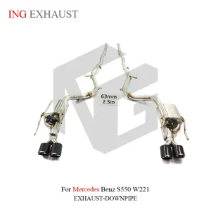 BNB Titaniumz Stainless Steel Catback Exhaust for Mercedes Benz S550 W221